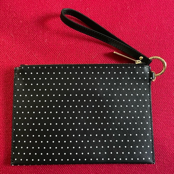 Michael Kors black and white polka dot wristlet - Picture 2 of 4